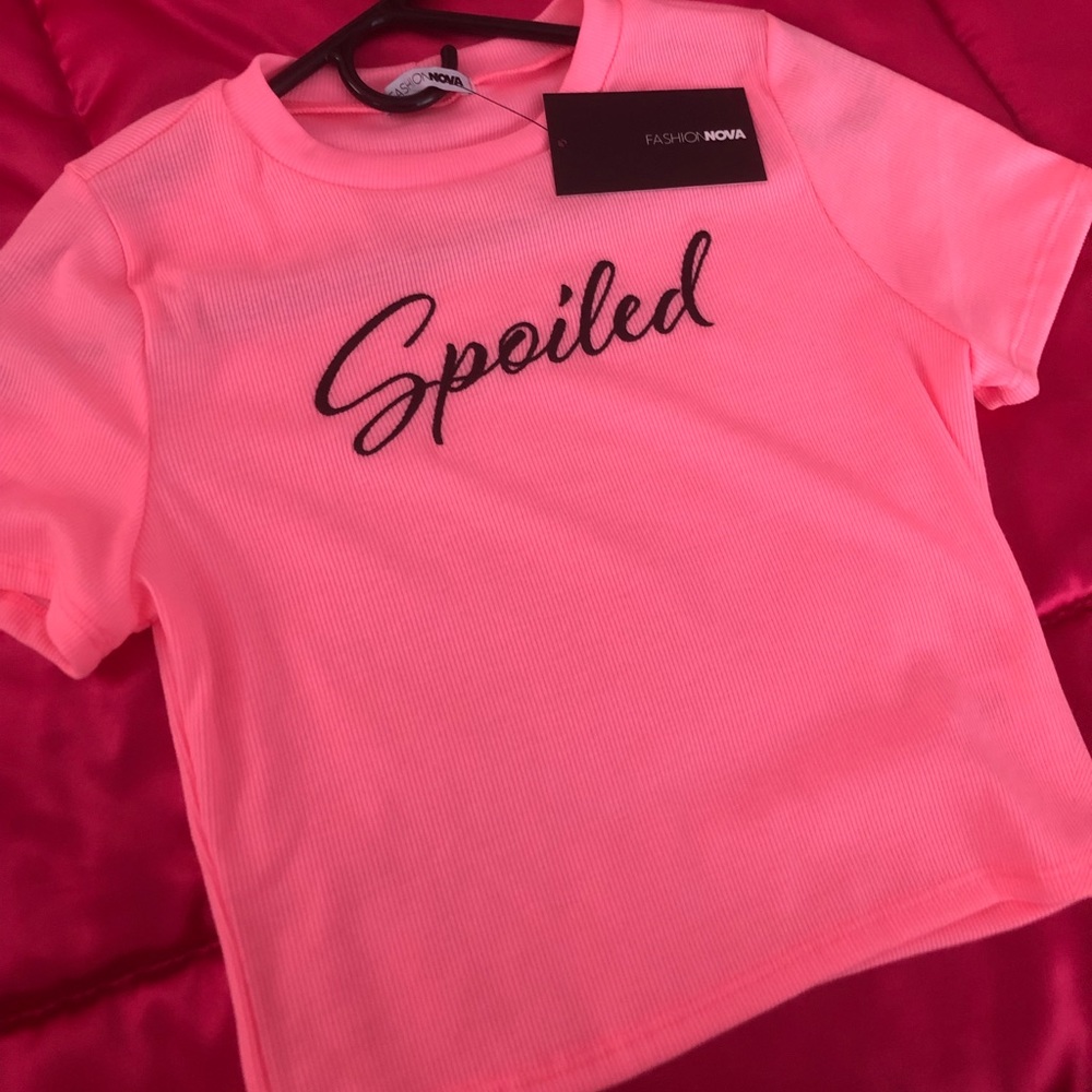 FASHION NOVA SPOILED PINK CROP TOP 💕